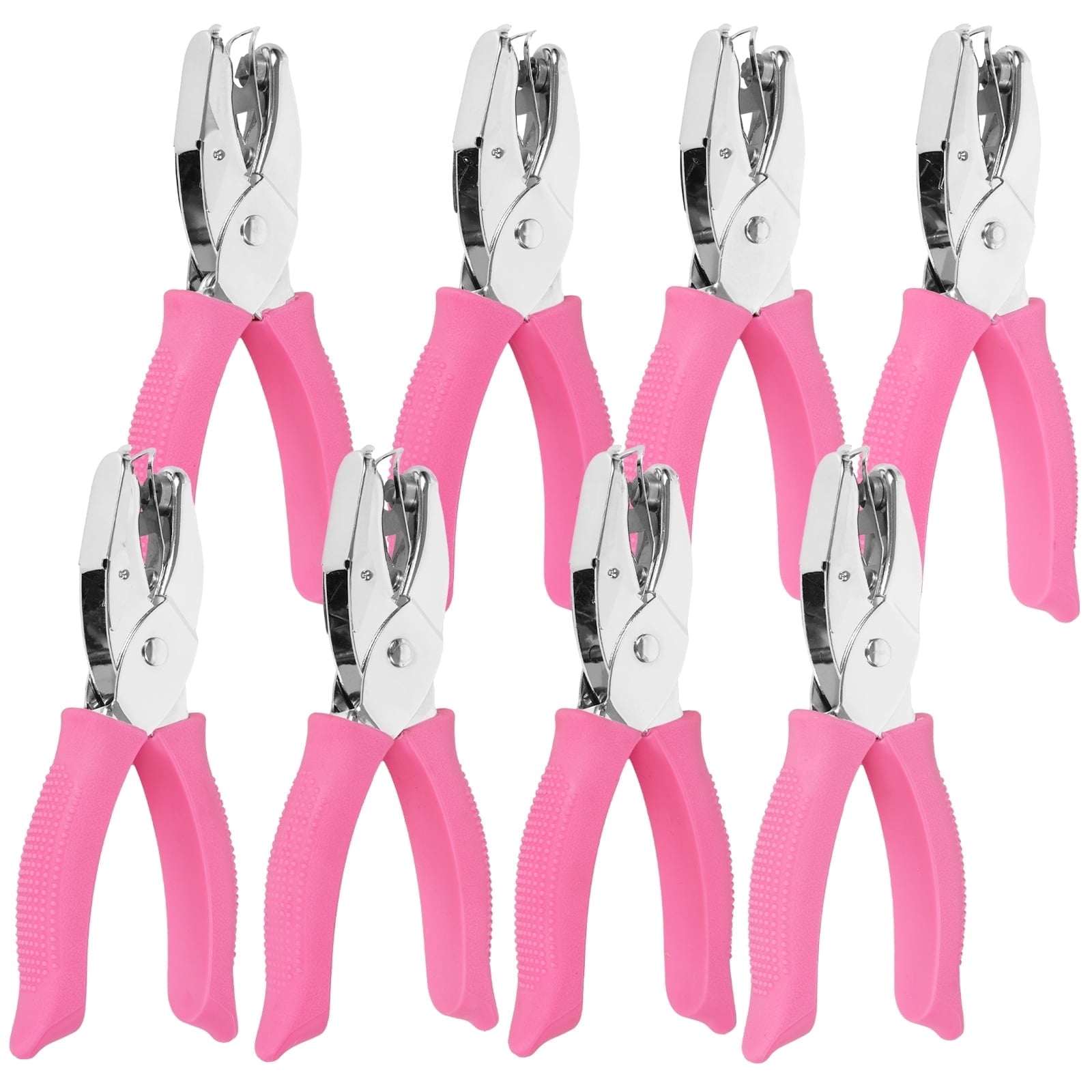 TMWEFUSC Craft Paper Hole Punch Ergonomic Silicone Grip Stainless Steel 8 Pack