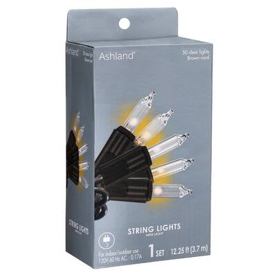 8 Pack: Creative Collection 50ct. Clear Shimmer String Lights Grapevine by Ashland