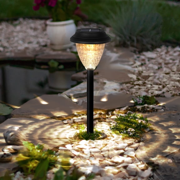 8-Pack Crystal Floor Insert Lights with Warm& Color-Changing Lighting