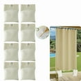 thumbnail image 1 of 8 Pack Curtain Weights, Outdoor Curtain Sandbag Weighted Bags Drapery Weights Bottom with Metal Clips for Pergola, Gazebo, Cabana, Flags, Tablecloth(5"×6",Beige), 1 of 5