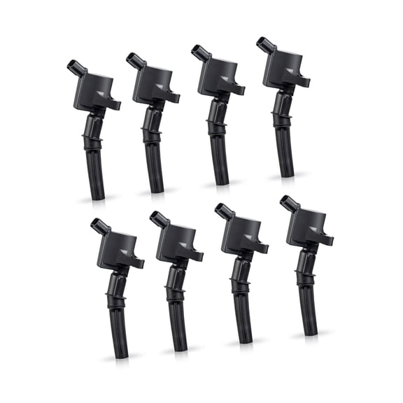 8-Pack Curved Boot Ignition Coils, Vehicle Specific Fit for Ford Lincoln Mercury 4.6L 5.4L V8, Replaces DG508 C1417 1L2U12029AA