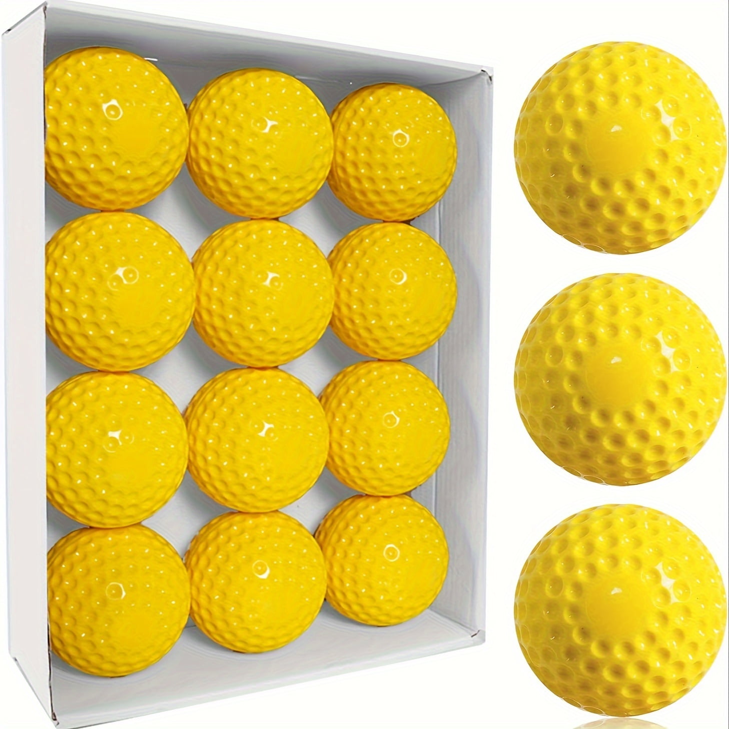 8 Pack Dimpled Baseballs 9Inch Pitching Machine Baseballs Practice