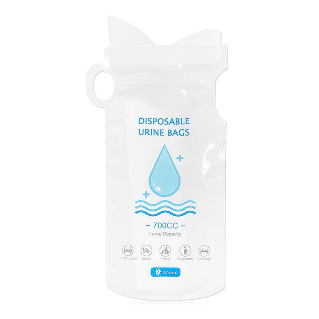 8 Pack Disposable Urinal Bags, Camping Pee Bags, Unisex Urine Bags