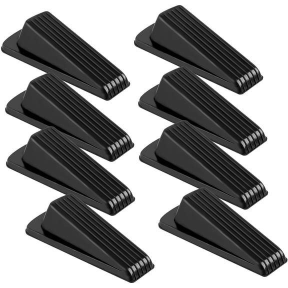 8 Pack Door Stoppers for Bottom of Door, 4.8x2.2x1.3in Door Stops, Rubber Door Stopper Wedge, Sturdy Stackable Door Stops for Floor