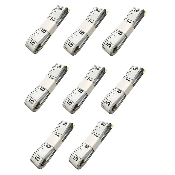 8 Pack Double Scale Soft Measuring Tape for Body Sewing Tailor Cloth Flexible Ruler, Fabric Craft Tape Measure & Medical Body Measurement 60 inch/150cm