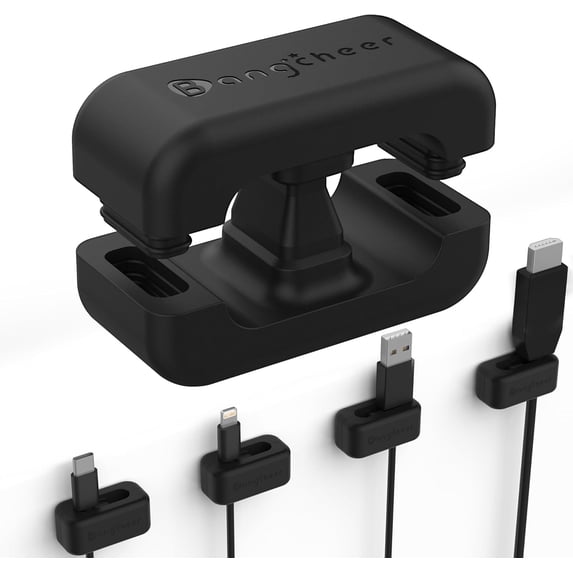 8 Pack Dual-Slot Silicone Cord Cable Clips with Strong Nano Adhesive ...