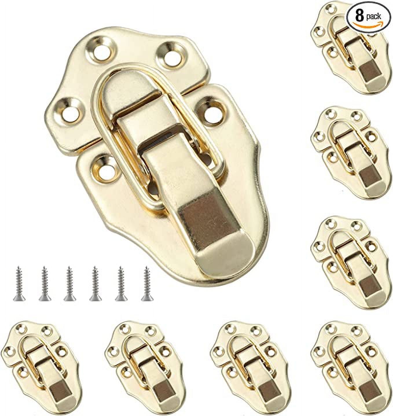 8 Pack Duckbilled Hasp Latch Chest Latch Toggle Hasp Latches with