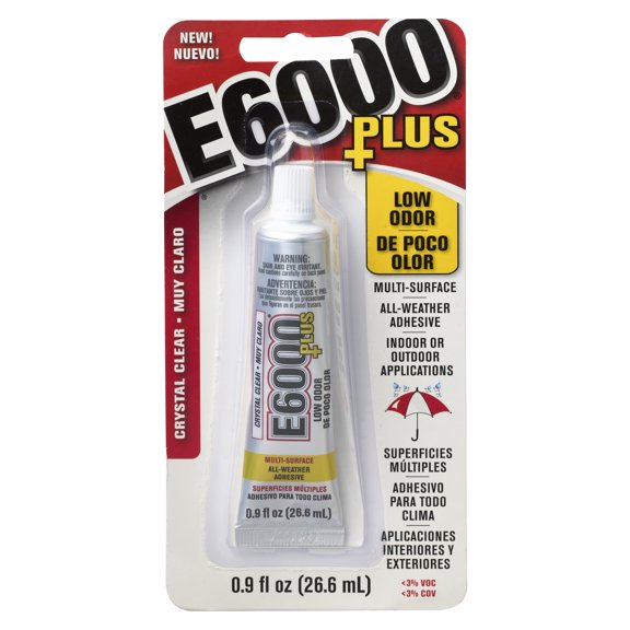 8 Pack: E6000 Plus Crystal Clear All-Weather Adhesive