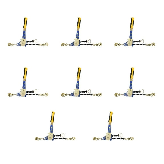 (8 Pack) Easy Binder Ratcheting Chain Load Binder, 5400 lbs WLL