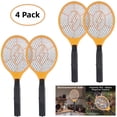 thumbnail image 1 of Gamexcel 4-Pack Electric Fly Swatter, 3000V Bug Zapper Racket with 3-Layer Protective Mesh, Battery Powered, Indoor/Outdoor, 17.3 x 6.6 in, 1 of 7
