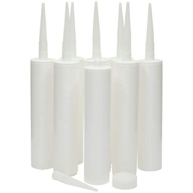8 Pack Reusable Empty Caulking Tubes 11Ounce Sealant Applicator for