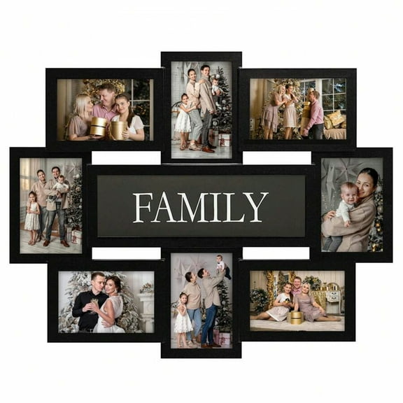 8-Pack Family Photo Frame Set - 4x6 & 6x4 Gallery Wall Collage Frames, Wall Decor Picture Frames for Home
