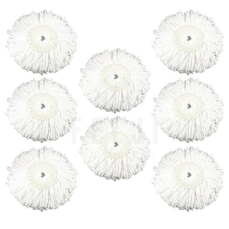 8 Pack Felji Microfiber Replacement Mop Pads for Hurricane PRO 360 Rotating Spin Magic