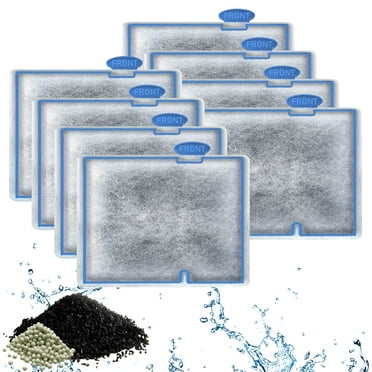 8 Pack Filter Cartridge for Aqueon Filters, Small Aquarium Fish Tank Replacement Filter Cartridges Compatible with QuietFlow E Internal Power Filter Size 10 and Minibow Aquarium Filters Size 1/2.5/5