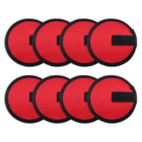 8 Pack Fishing Lure Covers Portable Fishing Bait Bags Fishing Lure Wraps Fishing Hook Cover Lure Shield Bait Storage Protector Red