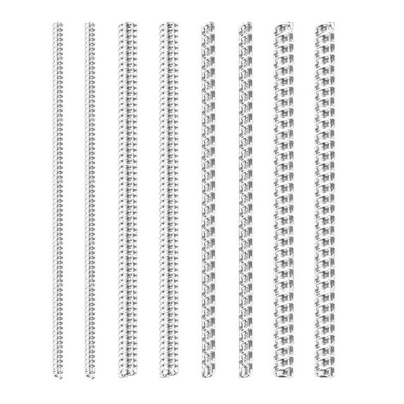 8 Pack Flexible Rings Tightener Size Reducer Coil Wrap Plastic Guards for Loose Rings Practical Jewelry Resizing Tool
