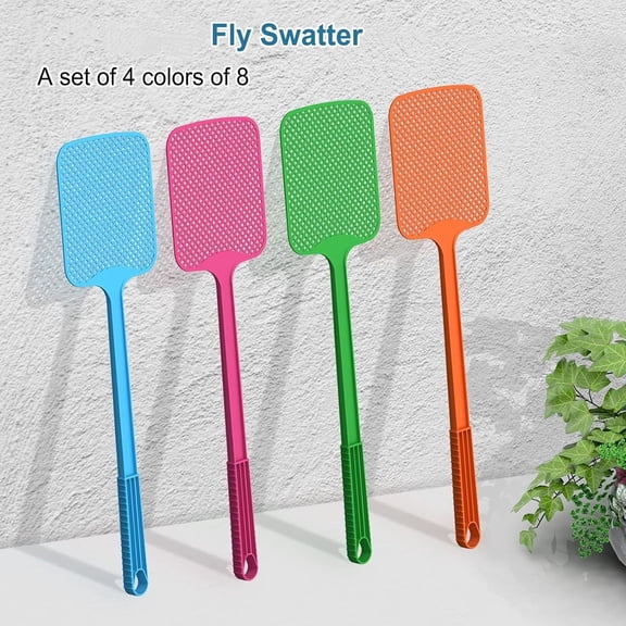 (8 Pack) Fly Swatters,Large Bug swatter That Work for Indoor and Outdoor
