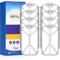 thumbnail image 1 of 8 Pack Flying Insect Trap Refill Cartridges - Fits Both Indoor Light M364A and Max - Authentic Trap+Lock Technology to Catch Gnats, House & Fruit Flys, 1 of 9