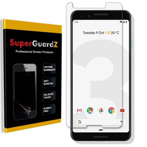 [8-Pack] For Google Pixel 3 - SuperGuardZ Ultra Clear Screen Protector [Anti-Scratch, Anti-Bubble] + 2 Stylus Pen