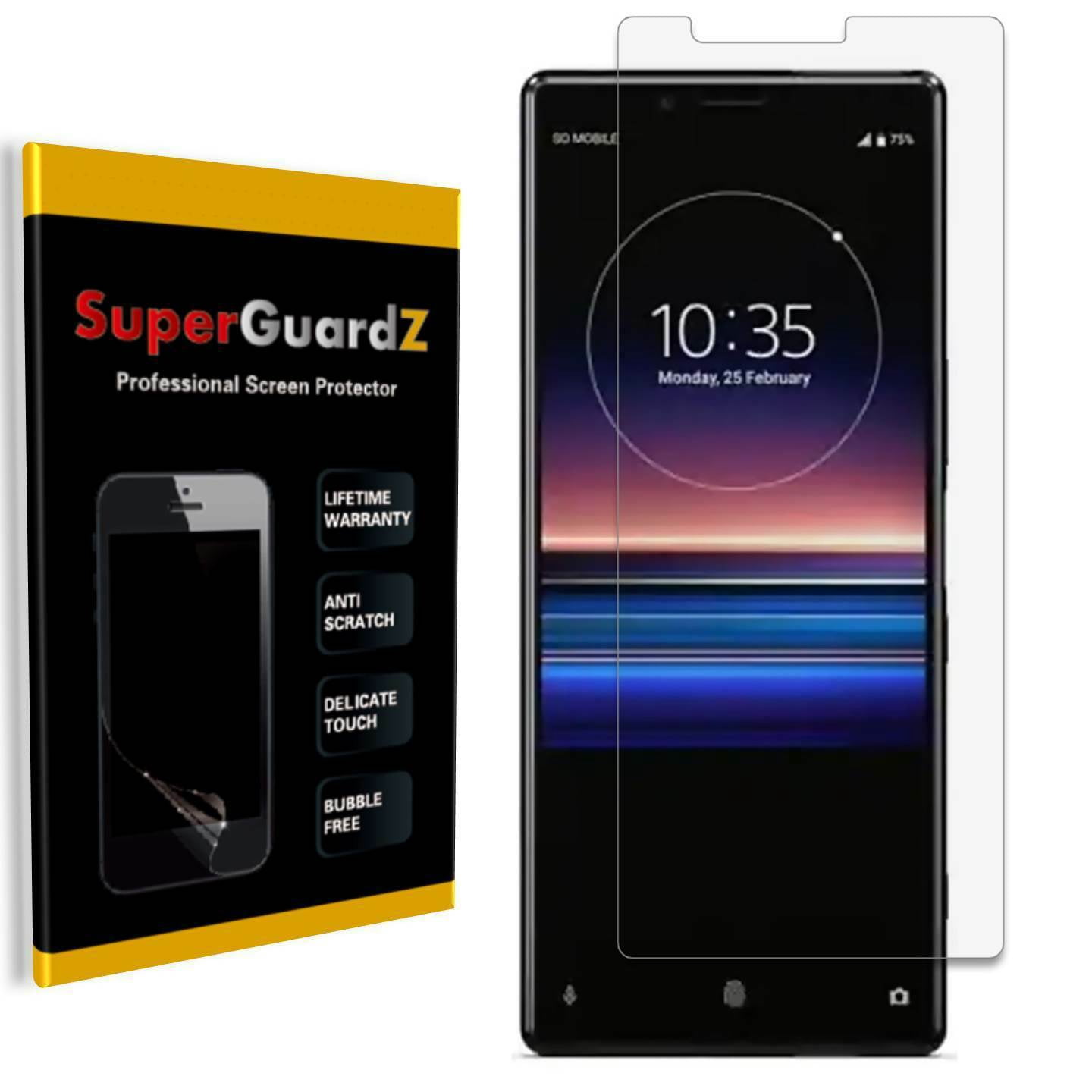 [8-Pack] For Sony Xperia 1 SuperGuardZ Screen Protector, Ultra Clear ...