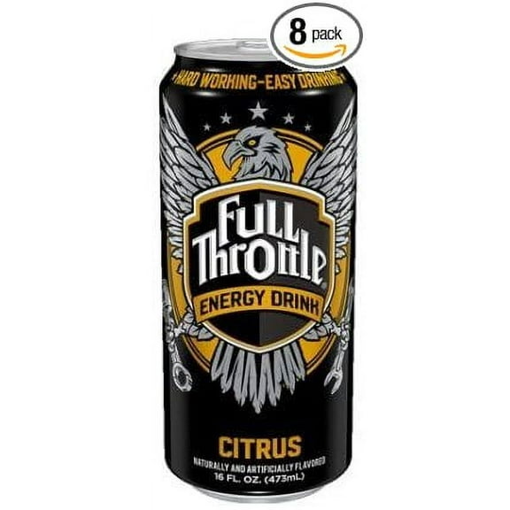 8 Pack - Full Throttle Energy Drink - Citrus - 16 Ounce