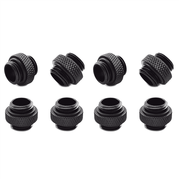 8-Pack G1/4 Inch 5mm Male to Male Connector with Sealed O-Ring for PC Water Cooling Systems Extender Fitting