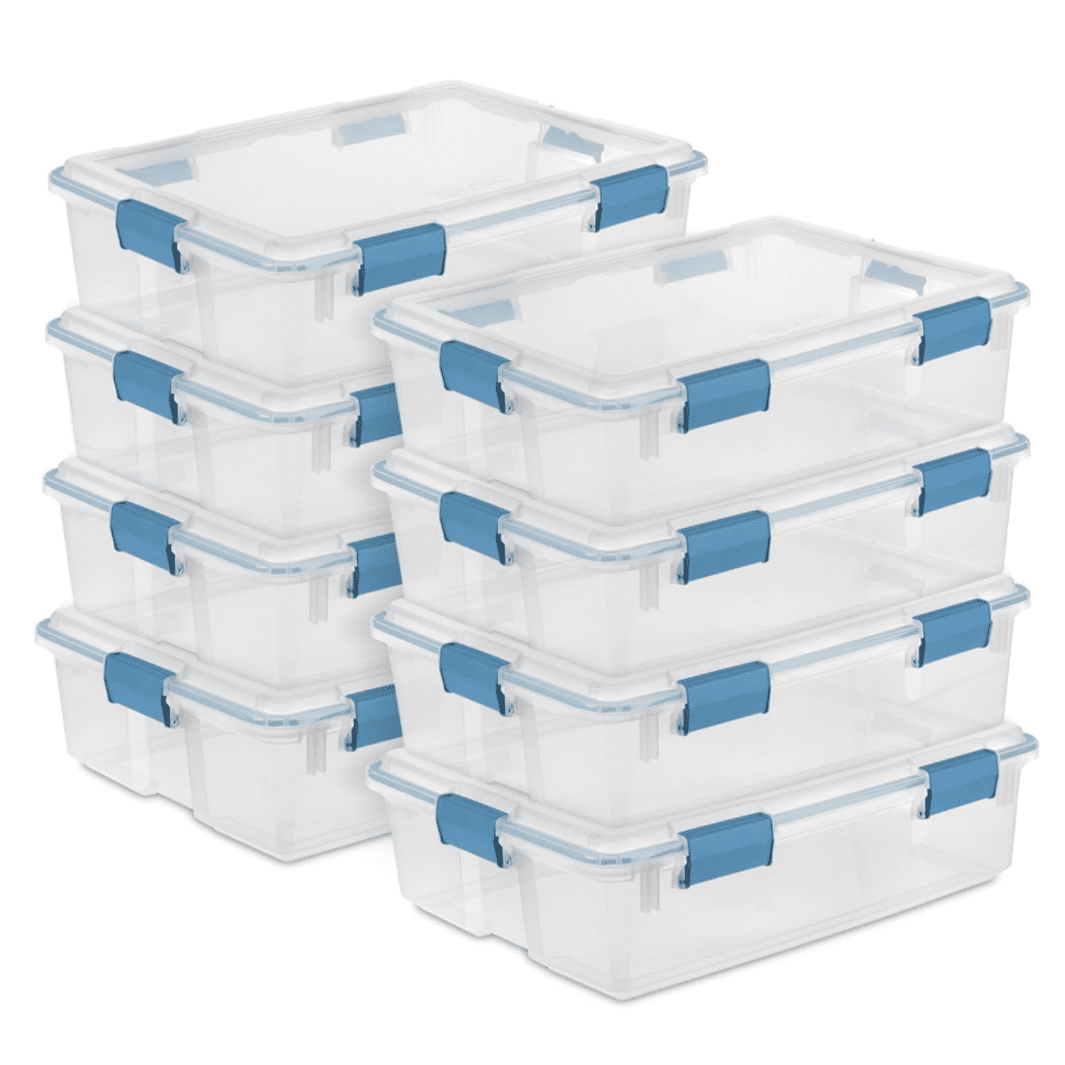 32 Quart Weatherproof Gasket Storage Box With Latch Lid – Perfect For Files & Organizing