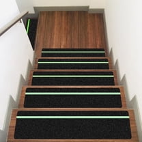 8-Pack Glow-in-the-Dark Anti-Slip Tape Strips, High-Friction Deck Anti-Slip Tape, Stair Anti-Slip Tape, Suitable for Outdoor Basement Stair Treads, 6 x 24 inches