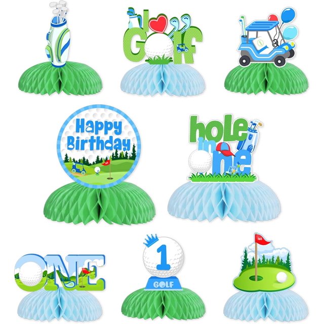 8 Pack Golf Centerpieces Golf 1st Birthday Party Decorations