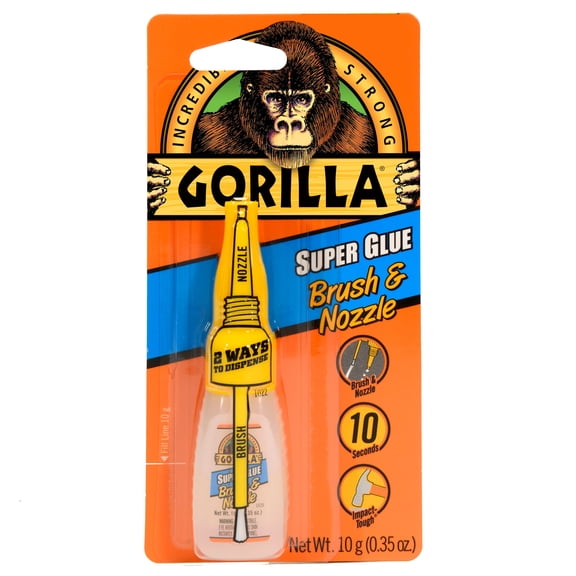 Gorilla Super Glue Brush & Nozzle, 8 Pack