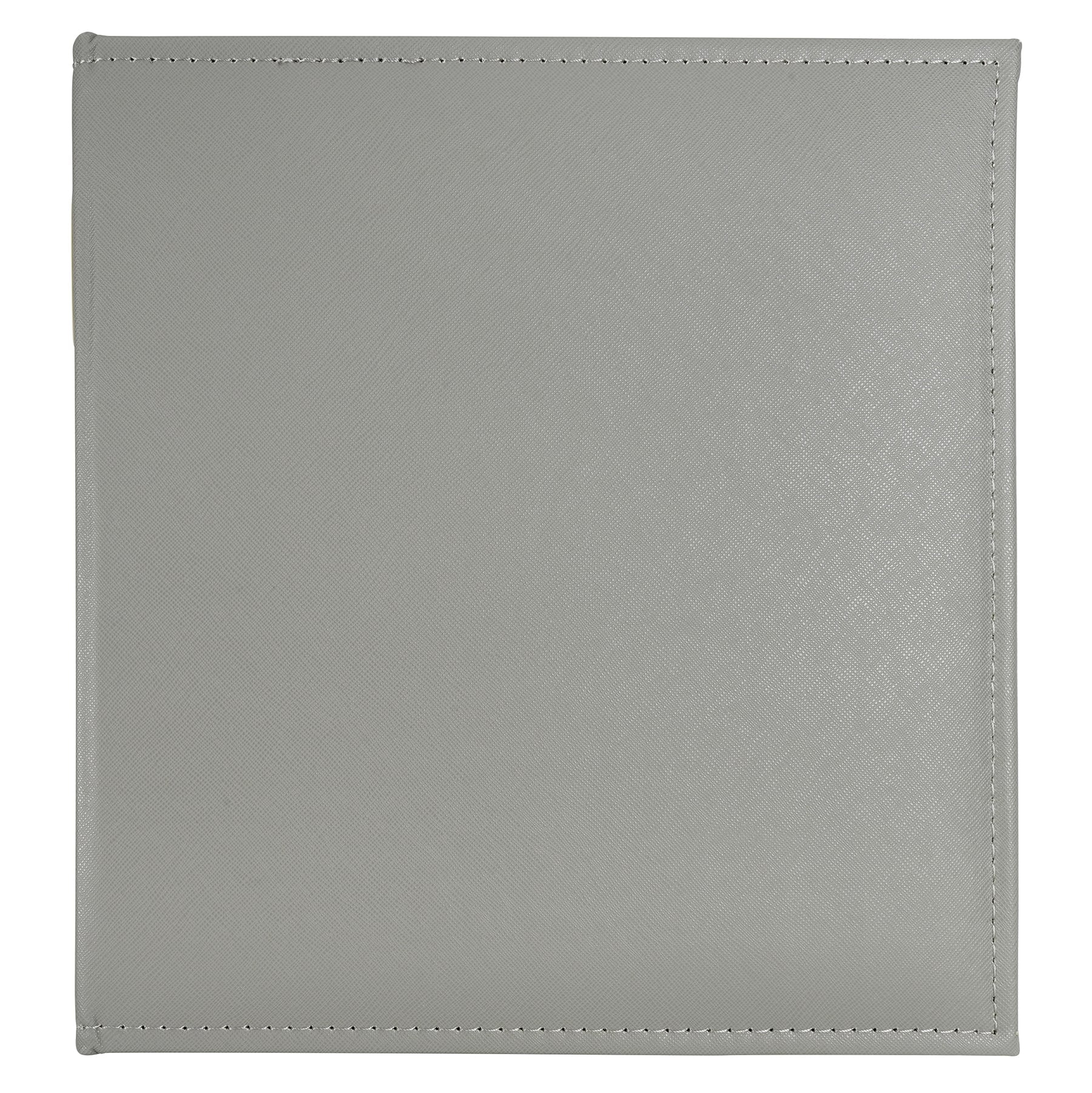Recollections Gray Saffiano D-Ring Scrapbook Album, 8 Pack