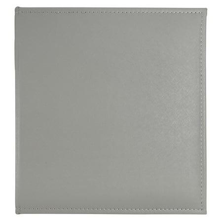 Recollections Gray Saffiano D-Ring Scrapbook Album, 8 Pack