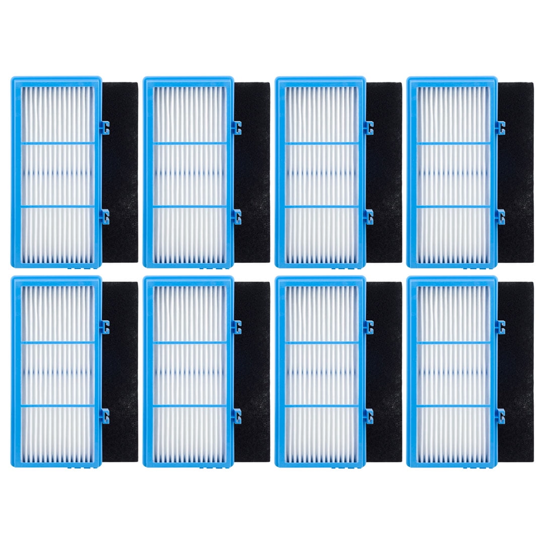 8 Pack HEPA Filters and Carbon Booster Sheets Replacement Parts HAPF30AT Compatible with Holmes AER1 Air Purifiers