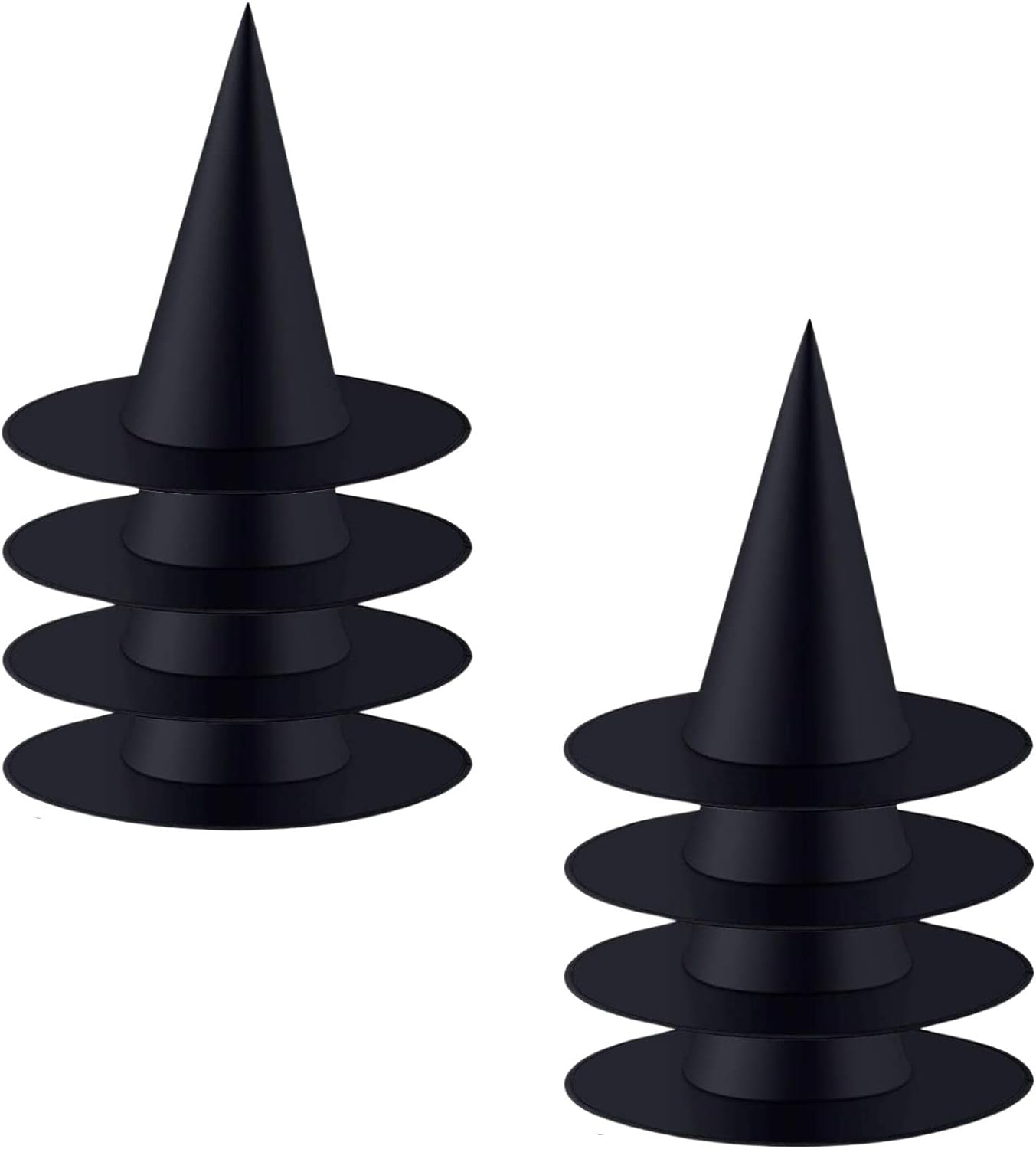 8 Pack Halloween Black Witch Hats,Halloween Christmas Party Cosplay