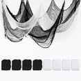 thumbnail image 1 of 8 Pack Halloween Creepy Cloth, 30x72 inch/0.76x1.83m Scary Gauze Cloth Halloween Spooky Cloth[White, Black], 1 of 6