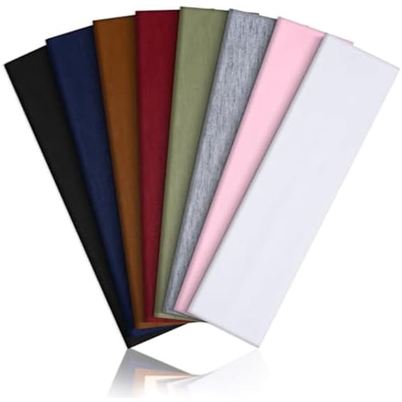 8 Pack Headbands for Women, Elastic Soft Hair Bands Non Slip Women's Fashion Headbands for Daily Workout Yoga Running