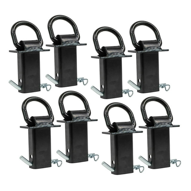 2"x4" Heavy Duty Trailer Adjustable Stake Pocket D Ring Zinc - Foto 12