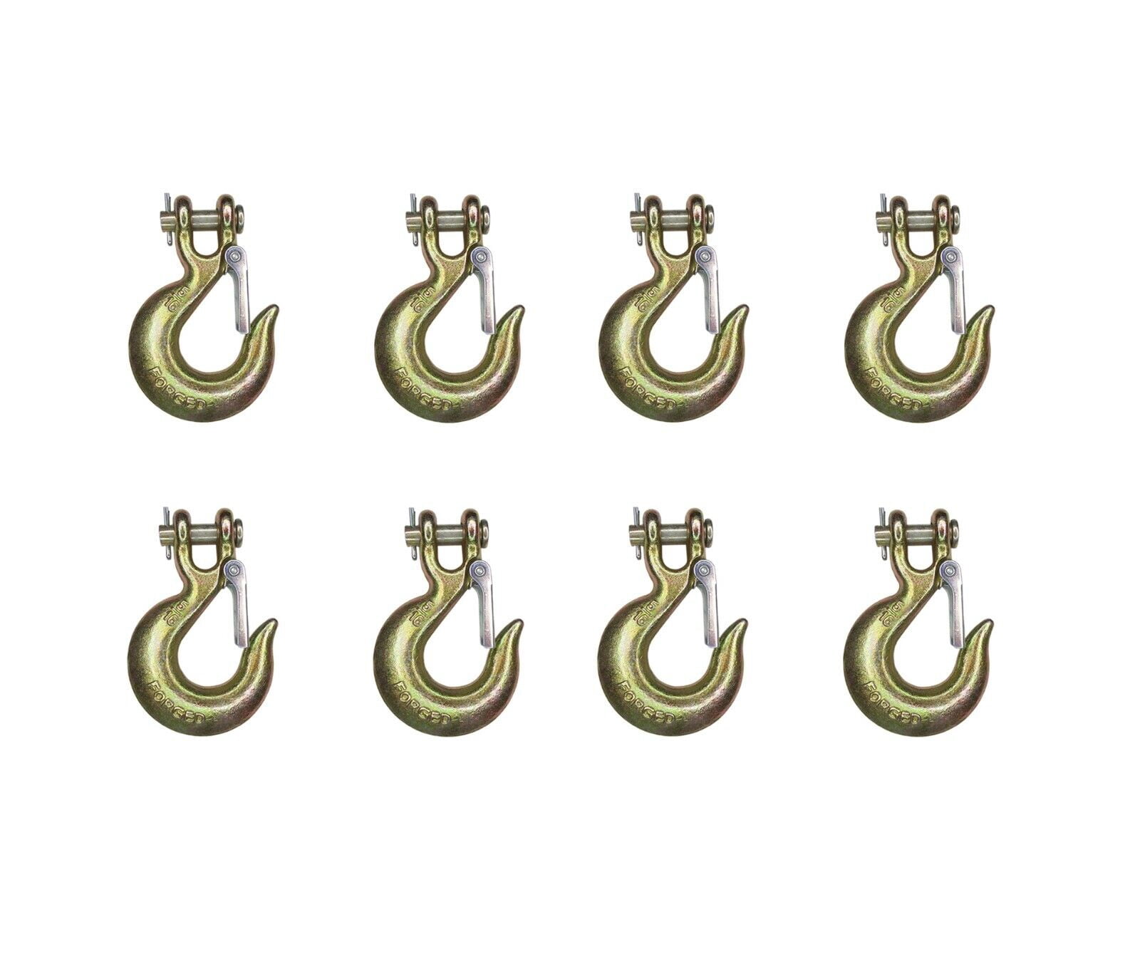 8 Pack G70 5/16" Clevis Slip Hook Flatbed Truck Trailer Transport - Foto 8