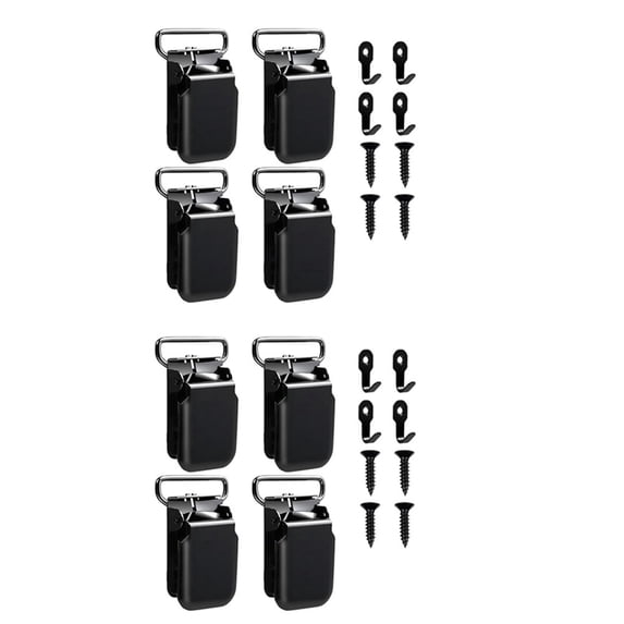 8 Pack Heavy Duty Tapestry Hangers Clamps, Anti-Slip Quilt Hangers for Wall Hangings, Rugs, Carpets, Blankets Display