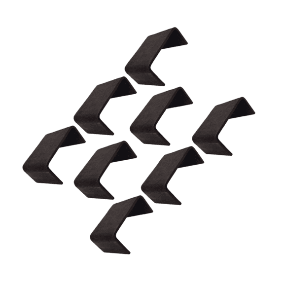 8-Pack Heavy Duty Weld-On Steel Stake Pockets, 2" x 4" Opening, 4 Gauge Thickness, for Trailers, Flatbeds and Truck Beds