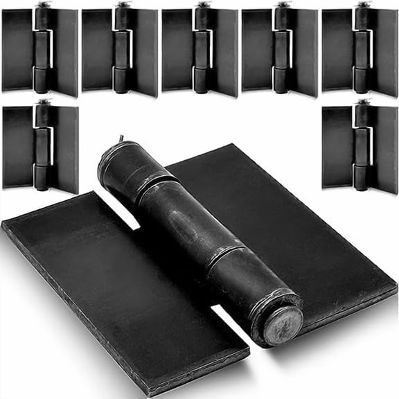 8 Pack Heavy Duty Weldable Hinges 5 mm Thick Solid Steel Butt Weld On Hinges Extra Heavy Hinge for Gates & Doors$$Tools & Hardware Other