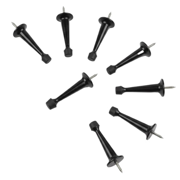 8 Pack Heavy Duty Zinc Die Cast Door Stops With Soft Rubber Tips, Rigid Wall & Door Protective Door Stoppers For Household Use