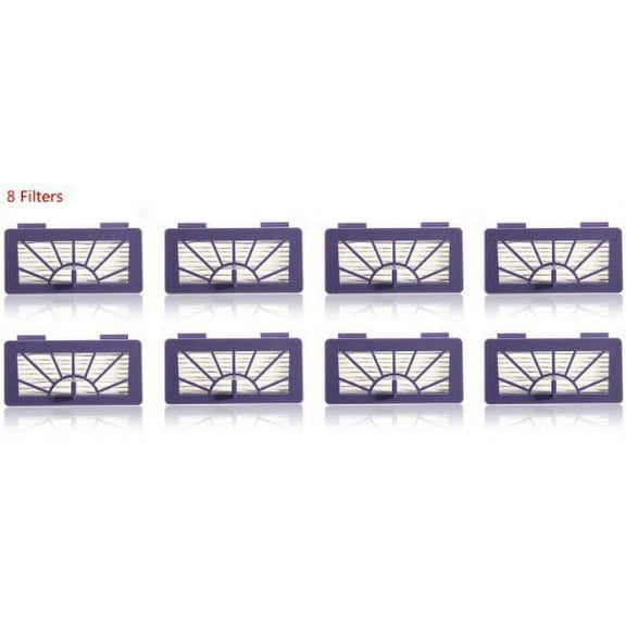 8 Pack Hepa Filter Replacement for Neato XV-15 XV-25 XV21 Vorwerk VR100 Vaccum By NISPIRA