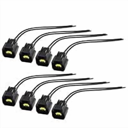 8-Pack Ignition Coil Connector Plug Harness Replacement for Select Ford Vehicles, Fits 4.6L, 5.4L, 6.8L Engines, Compatible with Mustang Cobra SVT, F150, F250, E150, Suzuki and Mazda
