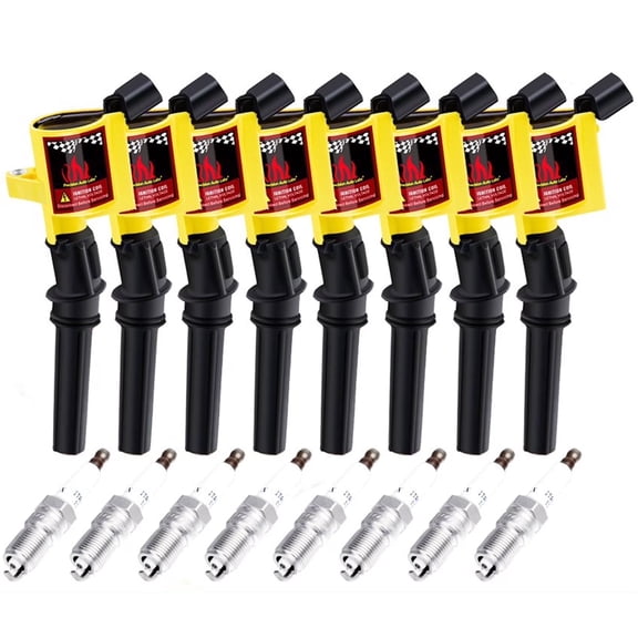 8 pack DG508 Ignition Coils and Spark Plugs for 1997-2003 Ford F150 Expedition 5.4L Triton V8