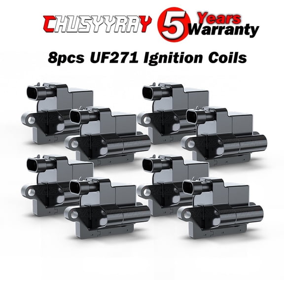 8 Pack Ignition Coils for Chevy GMC LS 4.8L 5.3L 6.0L 8.1L V8