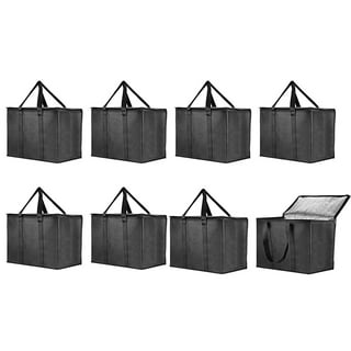 Zenpac- Reusable Heavy Duty Extra Large Storage Bags with Handles for  Groceries 4 Pcs 28x14x13