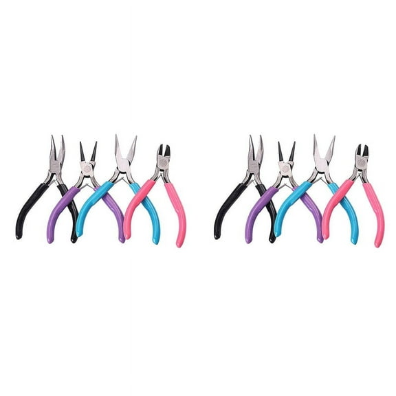 8 Pack Jewelry Pliers Jewelry Making Pliers Tools Kit for Wire Wrapping Earring Supplies