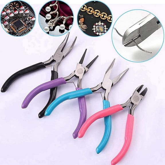 8 Pack Jewelry Pliers Jewelry Making Pliers Tools Kit for Wire Wrapping Earring Supplies