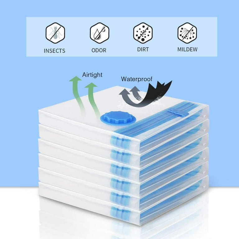 Storage Bag 8 PIECES JUMBO Extra Large Space Saver Storage Vacuum Seal Organizer Packaging Bags 47 X32